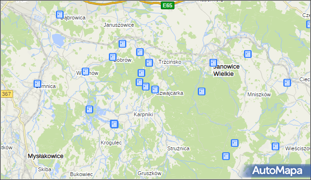 mapa Szwajcarka, Szwajcarka na mapie Targeo