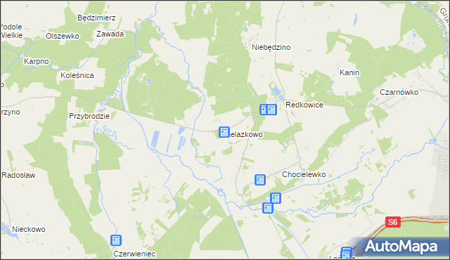 mapa Żelazkowo gmina Nowa Wieś Lęborska, Żelazkowo gmina Nowa Wieś Lęborska na mapie Targeo