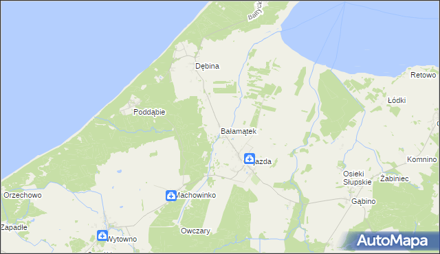 mapa Bałamątek, Bałamątek na mapie Targeo