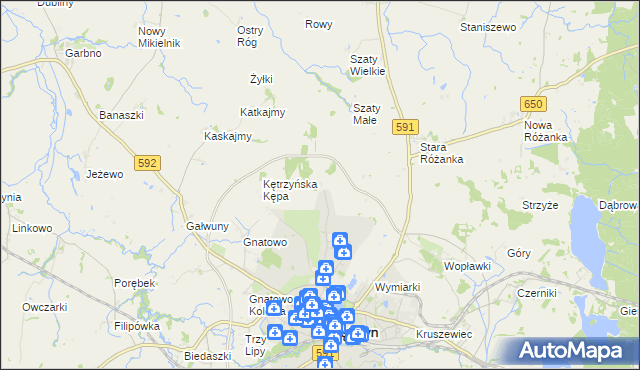 mapa Bałtrucie, Bałtrucie na mapie Targeo