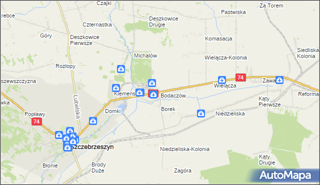 mapa Bodaczów, Bodaczów na mapie Targeo