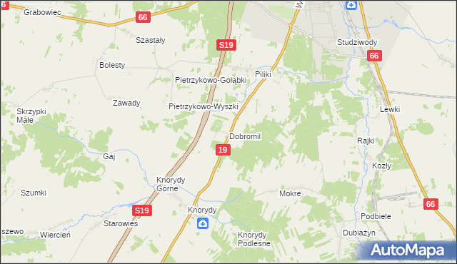 mapa Dobromil, Dobromil na mapie Targeo