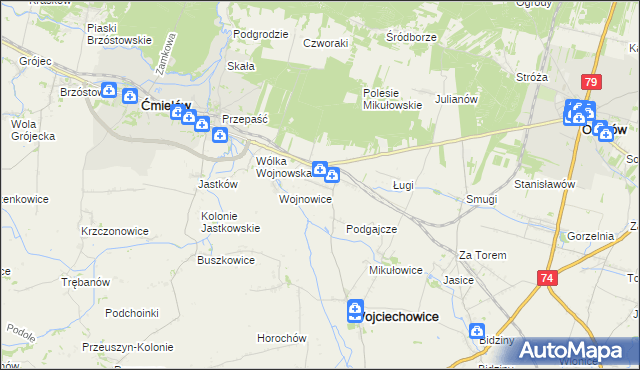 mapa Drygulec, Drygulec na mapie Targeo