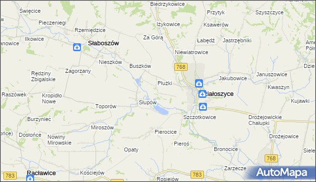 mapa Jazdowice, Jazdowice na mapie Targeo