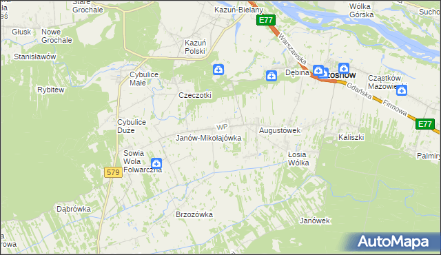 mapa Małocice, Małocice na mapie Targeo
