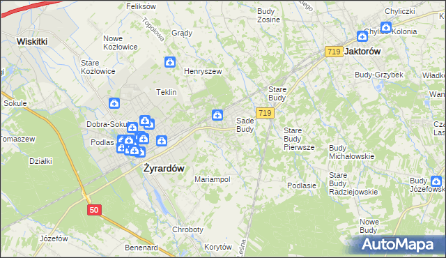 mapa Międzyborów, Międzyborów na mapie Targeo