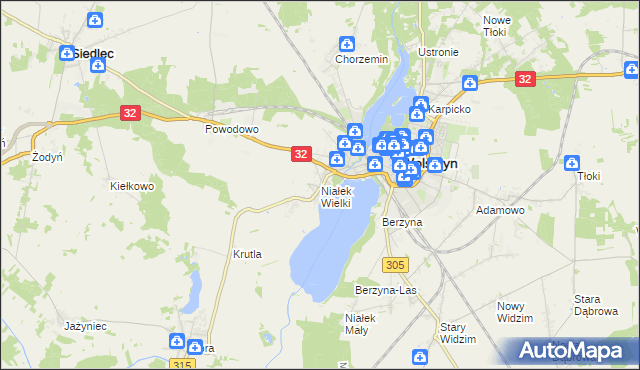 mapa Niałek Wielki, Niałek Wielki na mapie Targeo
