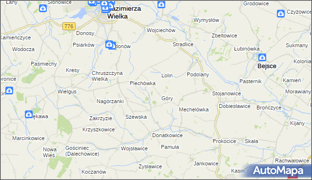 mapa Plechów, Plechów na mapie Targeo