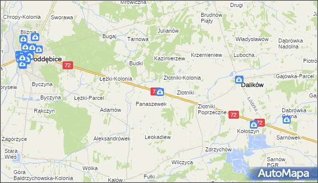 mapa Przekora, Przekora na mapie Targeo