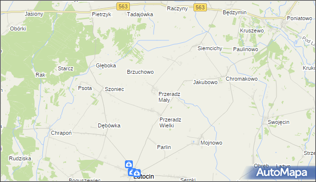 mapa Przeradz Mały, Przeradz Mały na mapie Targeo