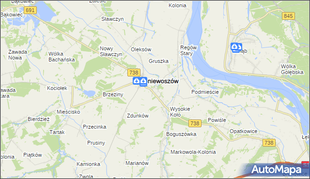 mapa Regów Nowy, Regów Nowy na mapie Targeo