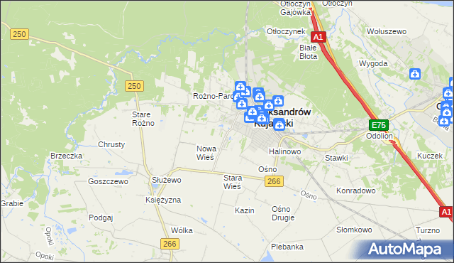 mapa Rudunki gmina Aleksandrów Kujawski, Rudunki gmina Aleksandrów Kujawski na mapie Targeo