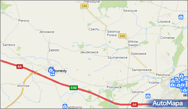 mapa Siemidrożyce, Siemidrożyce na mapie Targeo