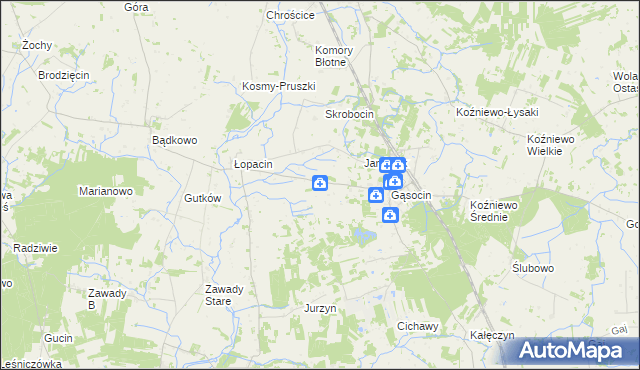 mapa Soboklęszcz gmina Sońsk, Soboklęszcz gmina Sońsk na mapie Targeo