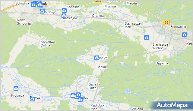 mapa Spórok, Spórok na mapie Targeo