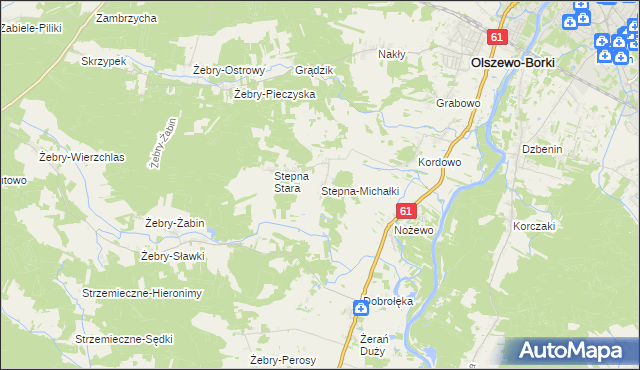 mapa Stepna-Michałki, Stepna-Michałki na mapie Targeo