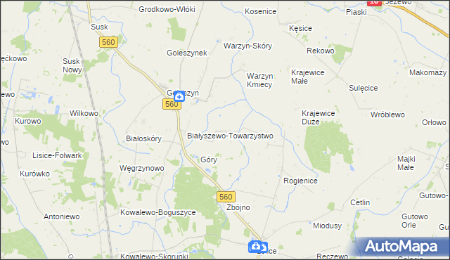 mapa Szczepanki gmina Sierpc, Szczepanki gmina Sierpc na mapie Targeo