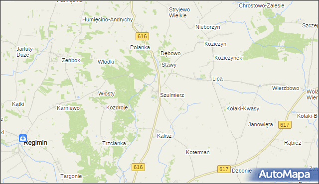 mapa Szulmierz, Szulmierz na mapie Targeo