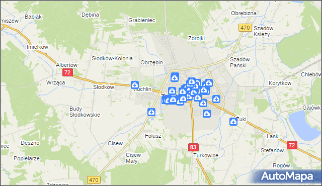 mapa Turka, Turek na mapie Targeo