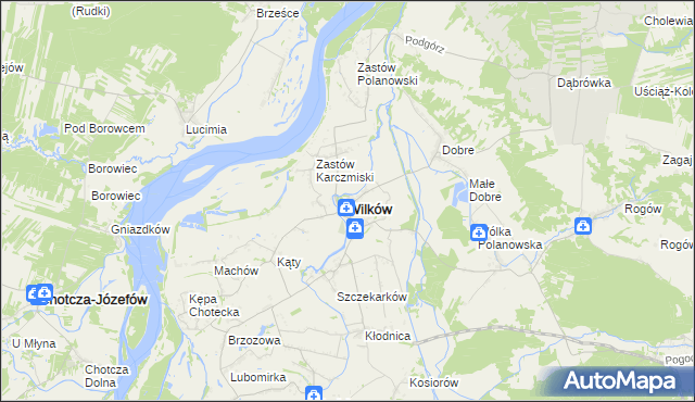mapa Wilków powiat opolski, Wilków powiat opolski na mapie Targeo