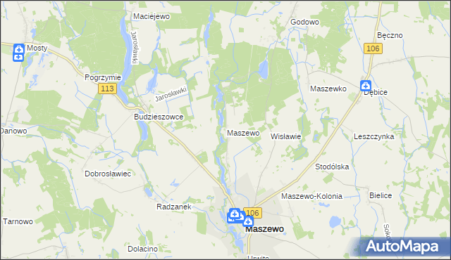 mapa Wisławie, Wisławie na mapie Targeo