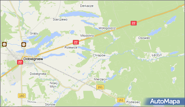 mapa Chrapów, Chrapów na mapie Targeo