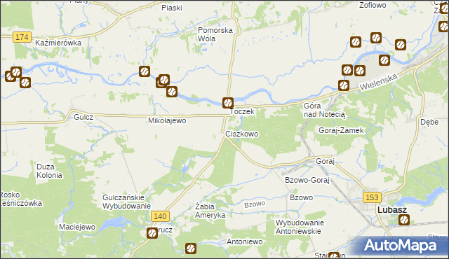 mapa Ciszkowo, Ciszkowo na mapie Targeo