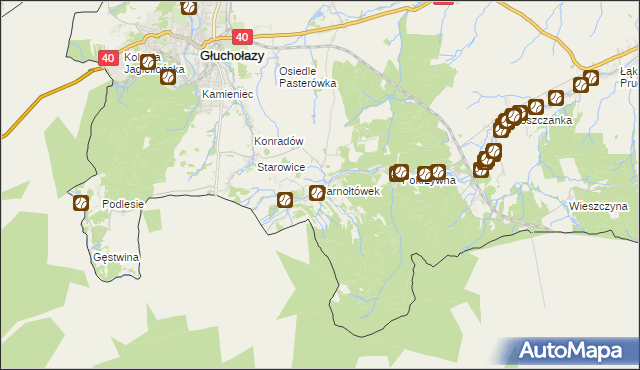 mapa Jarnołtówek, Jarnołtówek na mapie Targeo