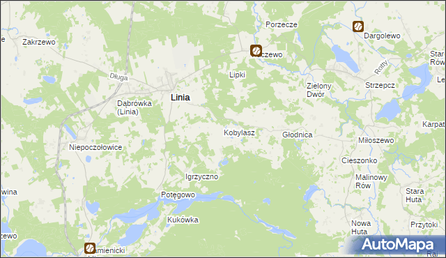 mapa Kobylasz, Kobylasz na mapie Targeo