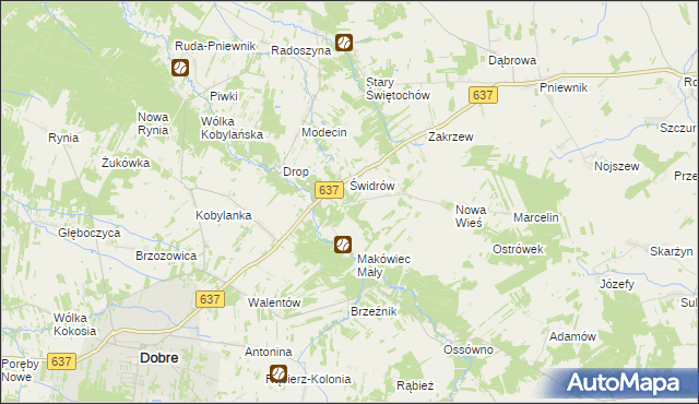 mapa Makówiec Duży, Makówiec Duży na mapie Targeo