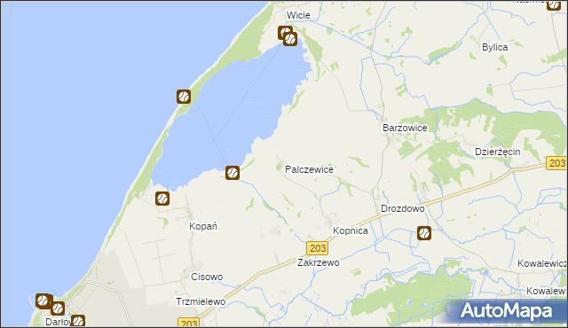 mapa Palczewice, Palczewice na mapie Targeo