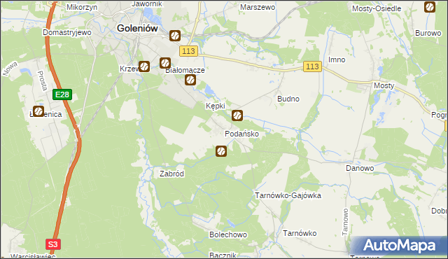 mapa Podańsko, Podańsko na mapie Targeo