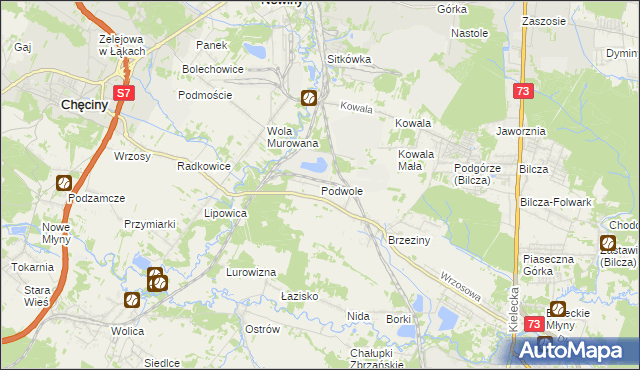 mapa Podwole, Podwole na mapie Targeo
