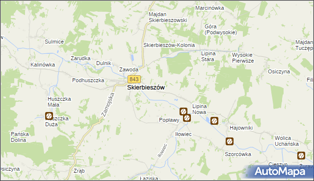 mapa Sady gmina Skierbieszów, Sady gmina Skierbieszów na mapie Targeo