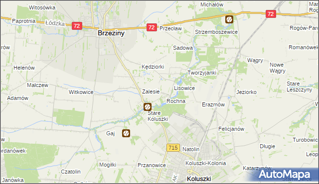 mapa Ścibiorów, Ścibiorów na mapie Targeo