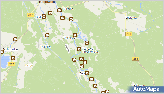 mapa Tarnawa Krośnieńska, Tarnawa Krośnieńska na mapie Targeo