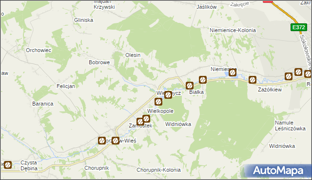 mapa Wielobycz, Wielobycz na mapie Targeo