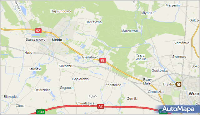 mapa Zasutowo, Zasutowo na mapie Targeo