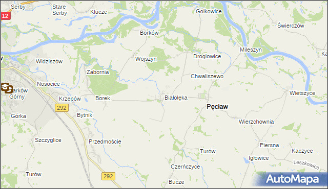 mapa Białołęka, Białołęka na mapie Targeo