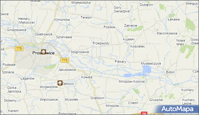 mapa Ciborowice, Ciborowice na mapie Targeo