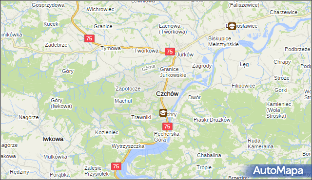 mapa Czchów, Czchów na mapie Targeo