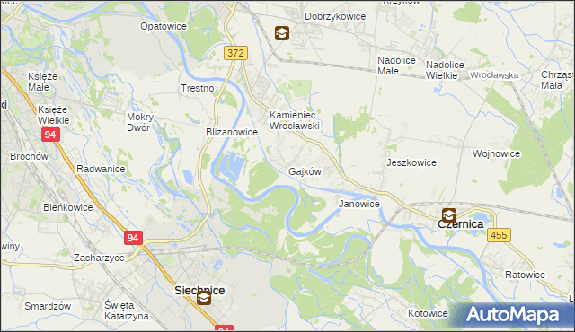 mapa Gajków, Gajków na mapie Targeo