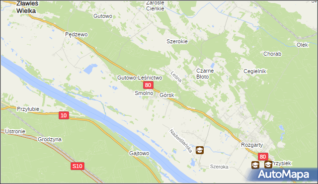 mapa Górsk, Górsk na mapie Targeo