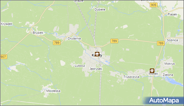 mapa Kalety powiat tarnogórski, Kalety powiat tarnogórski na mapie Targeo