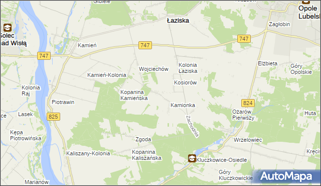 mapa Kępa Piotrawińska, Kępa Piotrawińska na mapie Targeo