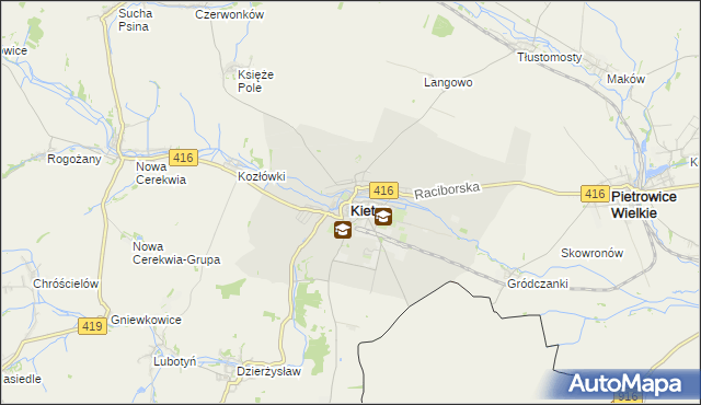 mapa Kietrz, Kietrz na mapie Targeo