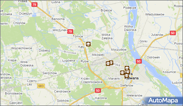 mapa Mikówiec, Mikówiec na mapie Targeo