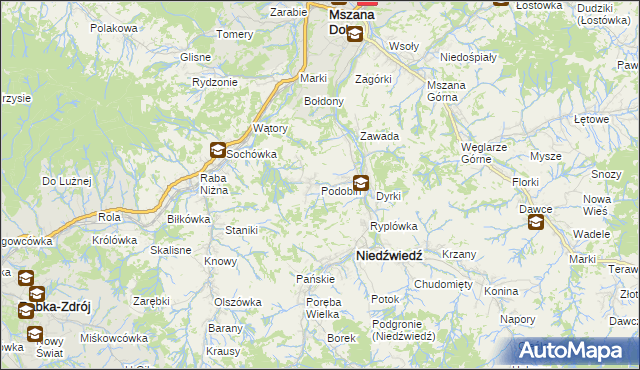 mapa Podobin, Podobin na mapie Targeo
