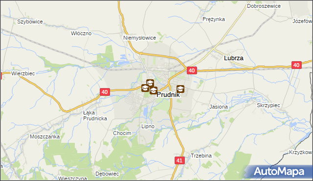 mapa Prudnik, Prudnik na mapie Targeo