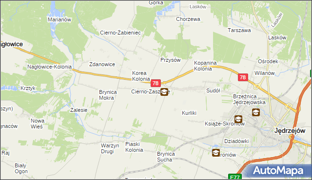 mapa Prząsław, Prząsław na mapie Targeo